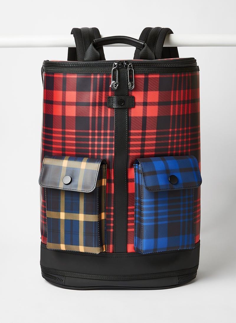 Tartan Structured Backpack Multicolor - v1621837715/N45994009A_1