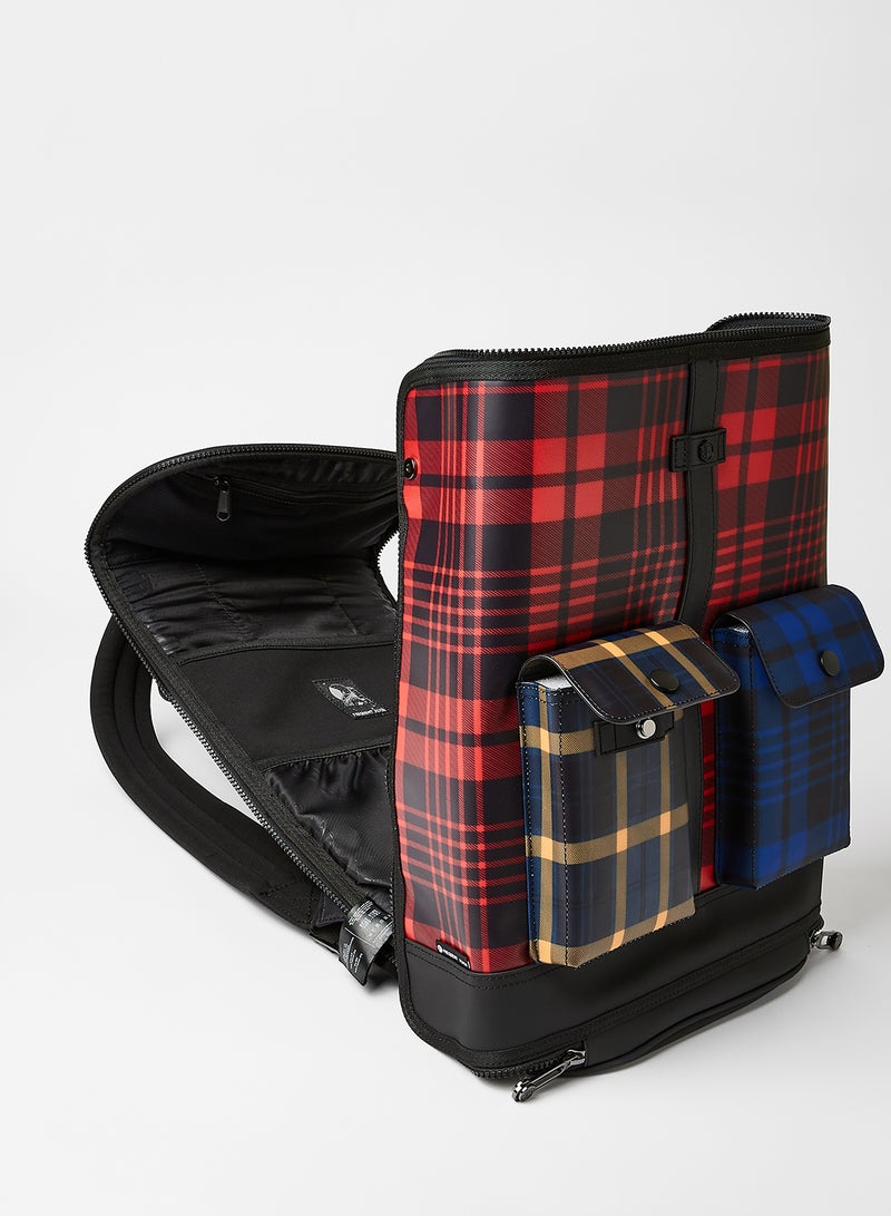 Tartan Structured Backpack Multicolor - v1621837715/N45994009A_5