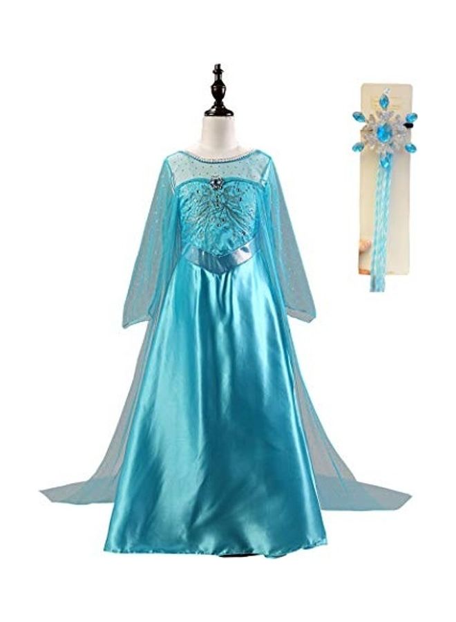 فانسي دريسويل Princess Gown Satin Eshia With Hair Accessories  - Image 1