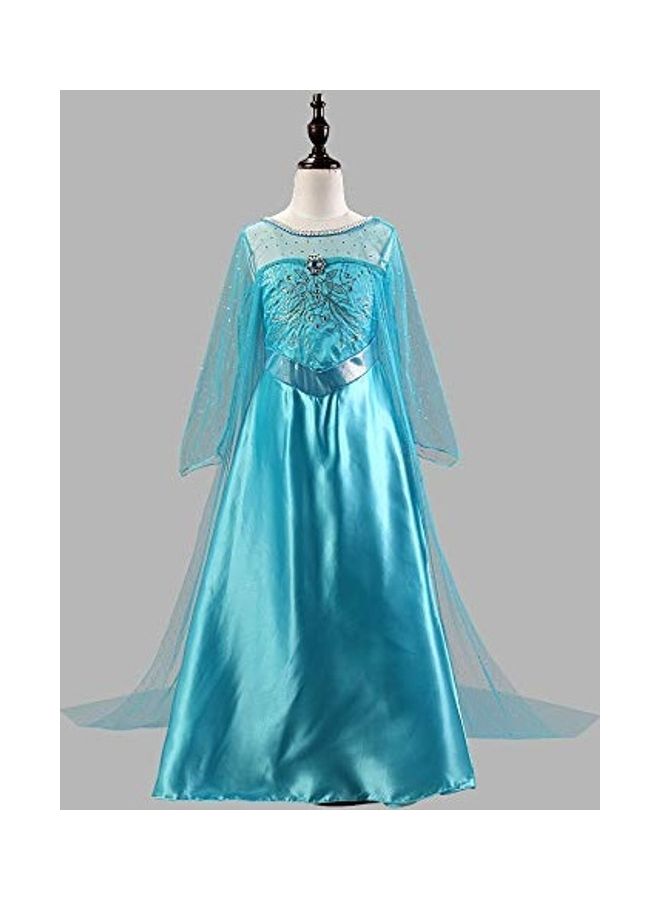 فانسي دريسويل Princess Gown Satin Eshia With Hair Accessories  - Image 3