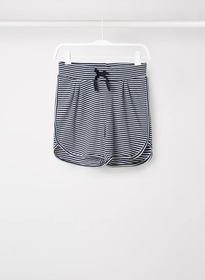 NAME IT Kids/Teen Stripe Print Shorts Black/White