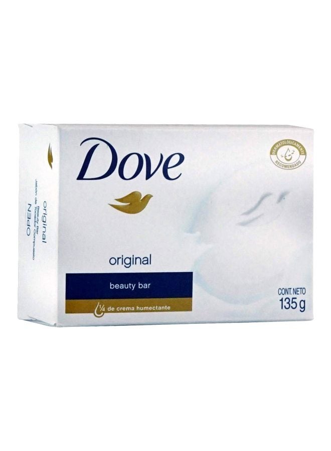 Dove Set Of 3 Moisturizing Cream Beauty Bar White 135grams - Image 2