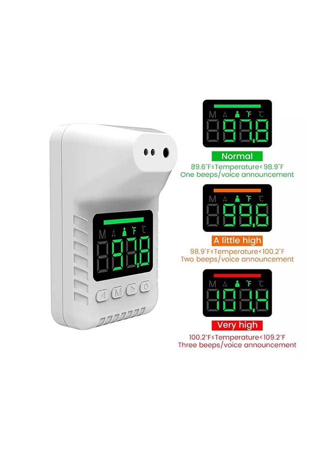 HTC - Non Contact Wall-Mounted Digital Forehead Thermometer With LCD Display - Image 1