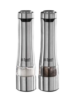 Russell Hobbs Battery Powered Salt And Pepper Grinder 23460 Silver  - Image 1