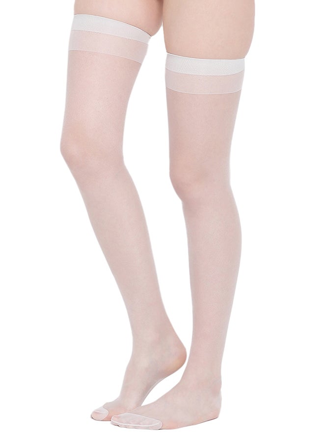 BYC Thigh High Stockings Light Grey - Image 3
