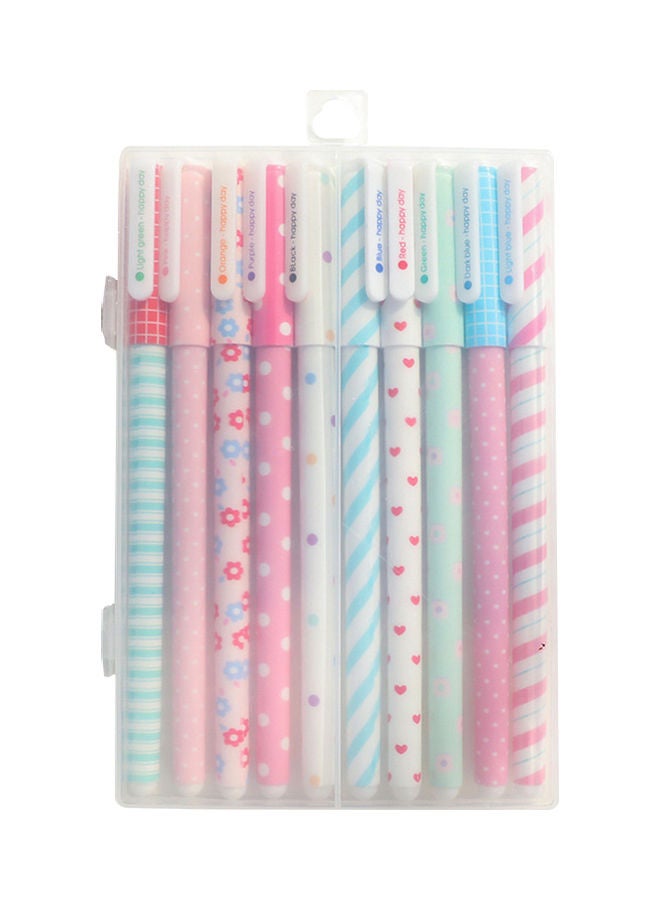 Generic 10-Piece Gel Pen Set For Writing Highlighter Neutral Pens Multicolor 