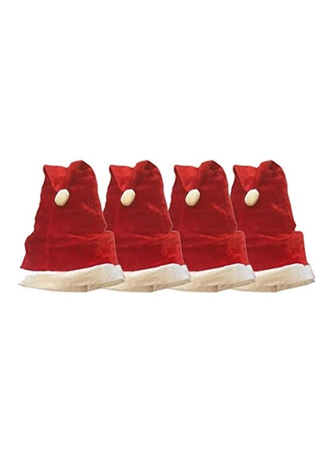 Kaku Fancy Dresses 4-Piece Fancy Dresses Santa Clause Cap  - Image 1