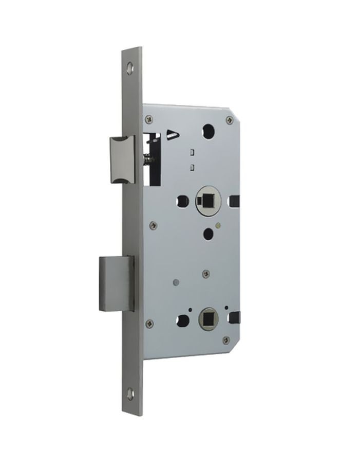 GEEPAS Stainless Steel Bathroom Lock - SS 304 Bolts | Latch Bolt & Dead Bolt | | Retardant Material | 235mm Forend Plate | 2 Years Warranty Silver/Blue  - Image 1