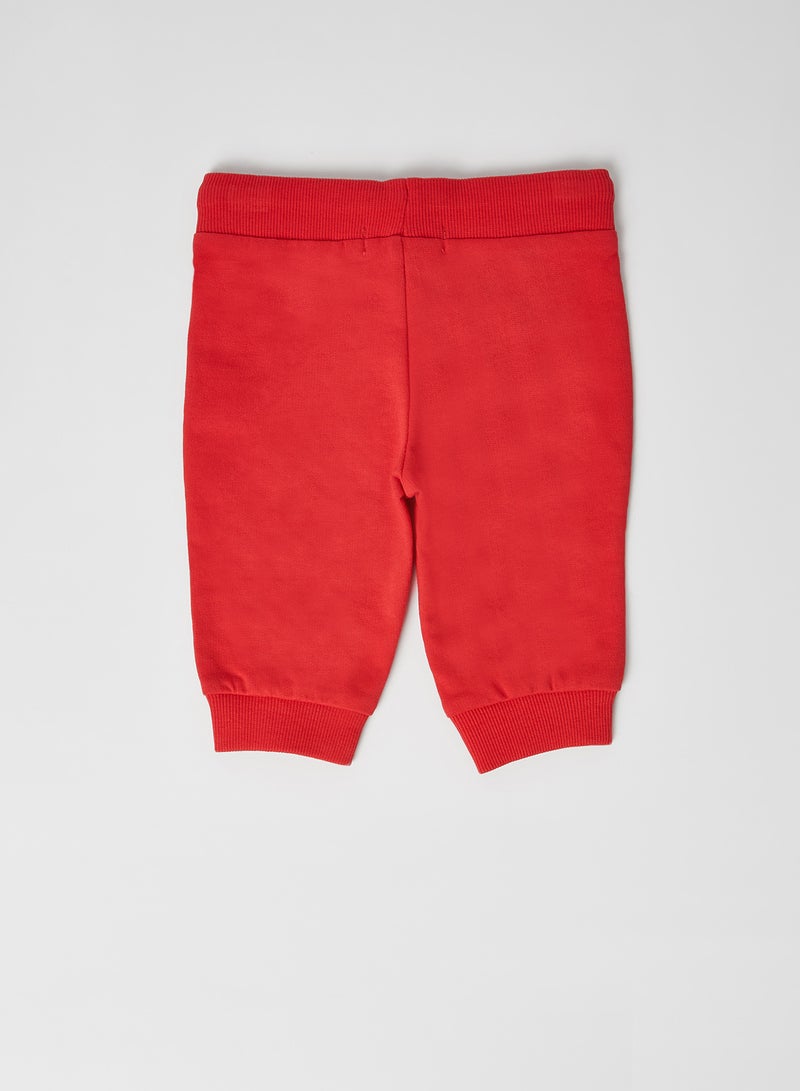 Piazza Italia - Baby Elasticated Sweat Shorts Red - Image 1