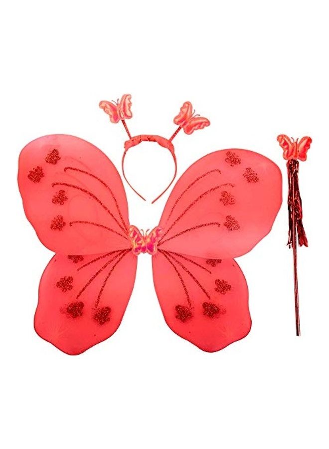 فوكس زي تنكري على شكل أجنحة فراشة مع ملحقين