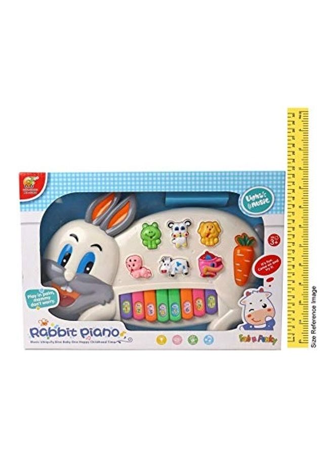mQFIT - Musical Rabbit Piano Toy With Flashing Light - Image 1