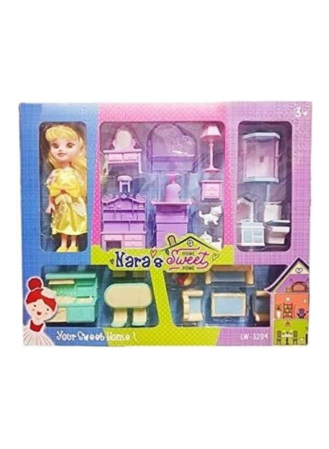 تيمسون مجموعة بيت الدمية سويت هوم مع ملحقات منزلية