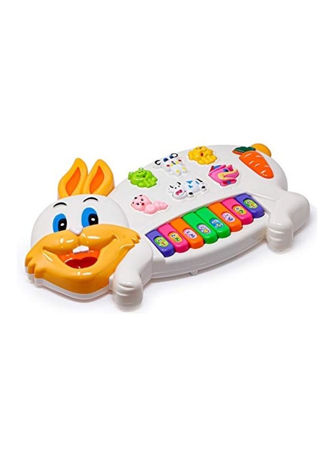 Musical Rabbit Piano Toy with Flashing Light and Sound for Kids - v1621841737/N47599842A_1