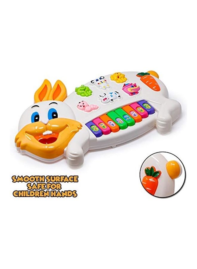 Musical Rabbit Piano Toy with Flashing Light and Sound for Kids - v1621841737/N47599842A_2