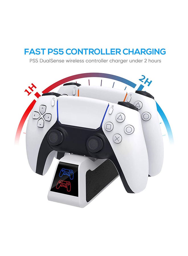 DLS - PS5 Controller Wired Charger With LED Indicator - Image 1