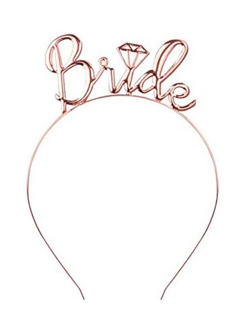طوق على شكل تاج يحمل عبارة "Bride To Be"