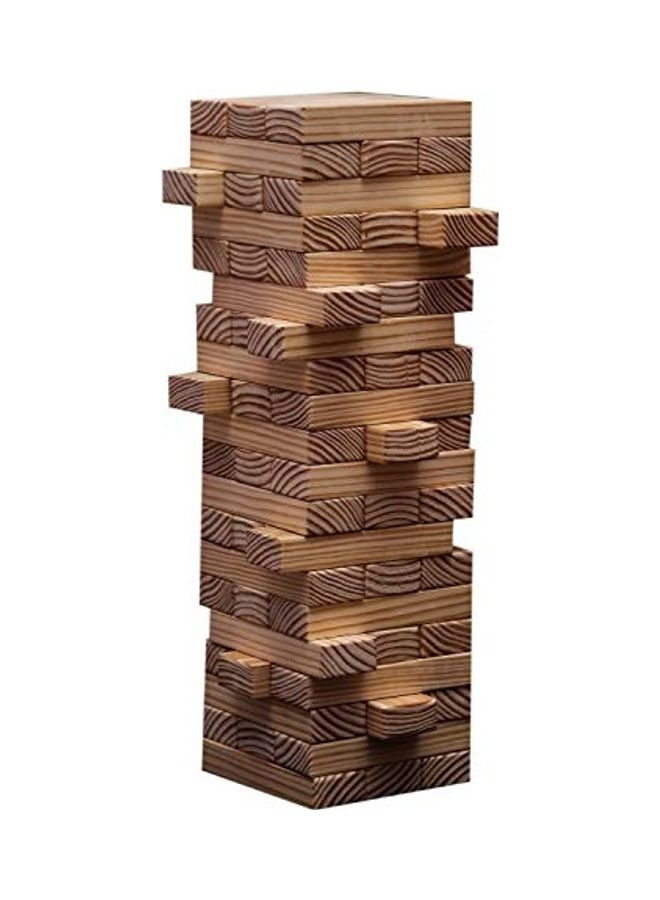 60-Piece Wooden Building Block Stacking - Image 1