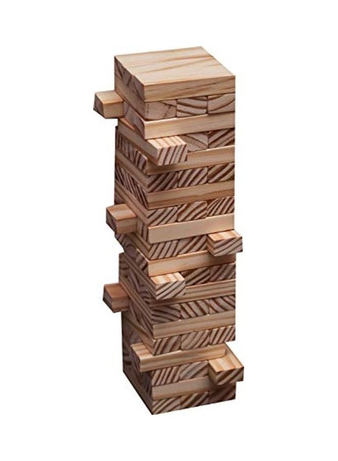60-Piece Wooden Building Block Stacking - Image 2
