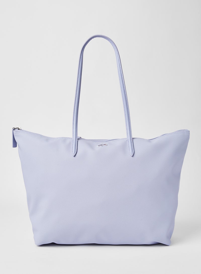 LACOSTE - L.12.12 Concept Zip Tote Bag Lilac - Image 1