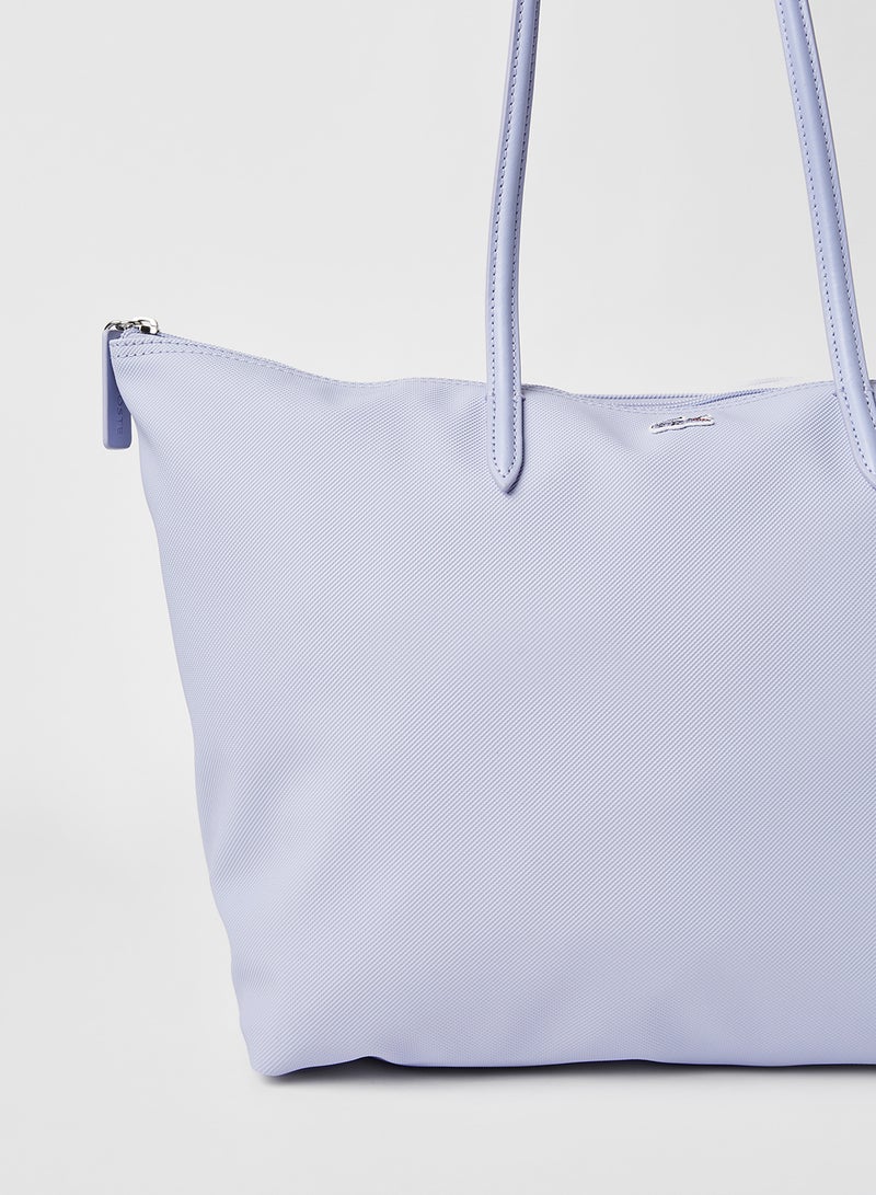 LACOSTE - L.12.12 Concept Zip Tote Bag Lilac - Image 1