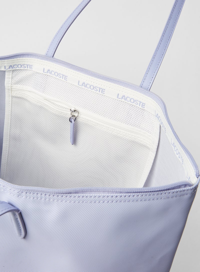 LACOSTE - L.12.12 Concept Zip Tote Bag Lilac - Image 1