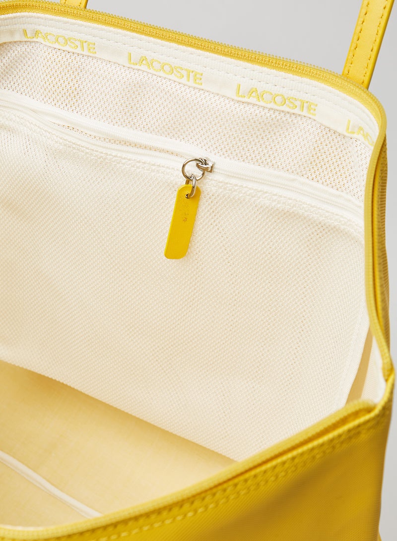 LACOSTE L.12.12 Concept Zip Tote Bag Yellow  - Image 4