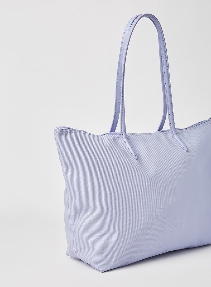 LACOSTE - L.12.12 Concept Zip Tote Bag Lilac - Image 1