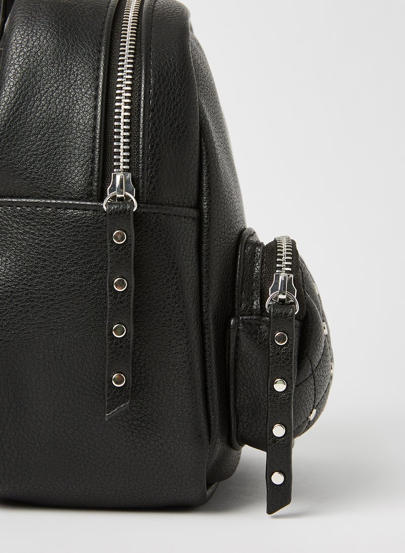 Pimkie Studded Mini Backpack Black - Image 2