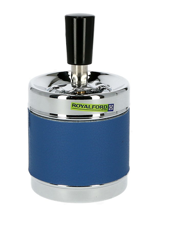 Royalford Metal Ashtray Blue/Silver 20cm  - Image 1