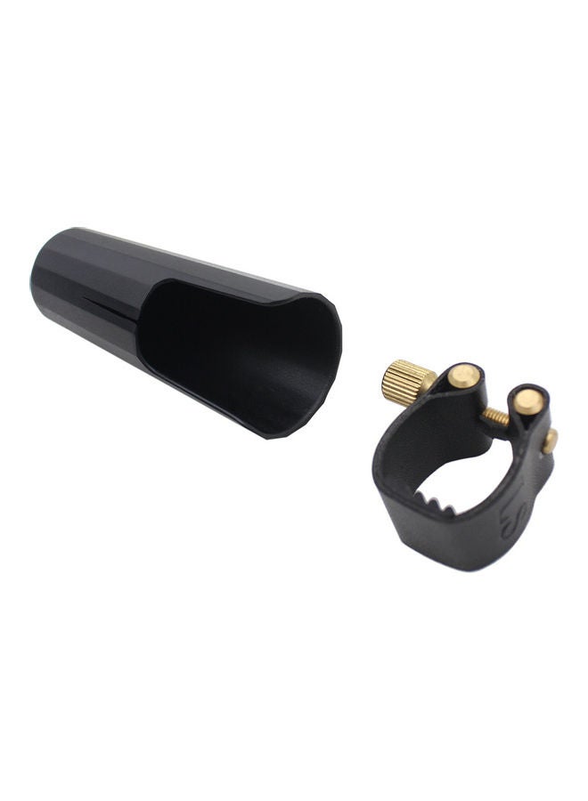 Generic Leather Ligature Fastener with Plastic Cap for Saxphone Bakelite Mouthpiece  - Image 4