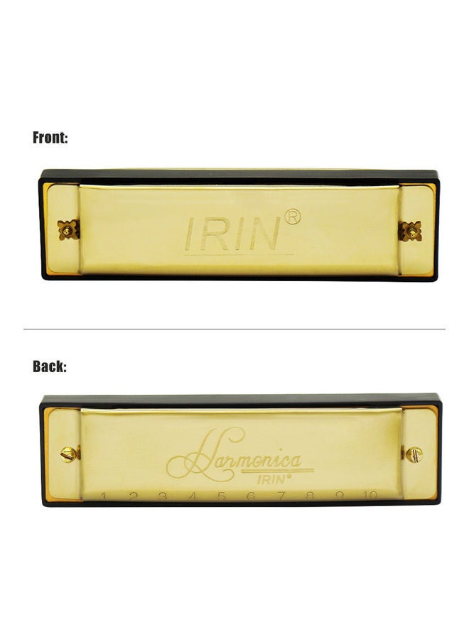 IRIN 10-Hole 20 Tone Diatonic Blues Harmonica with Case - Image 4