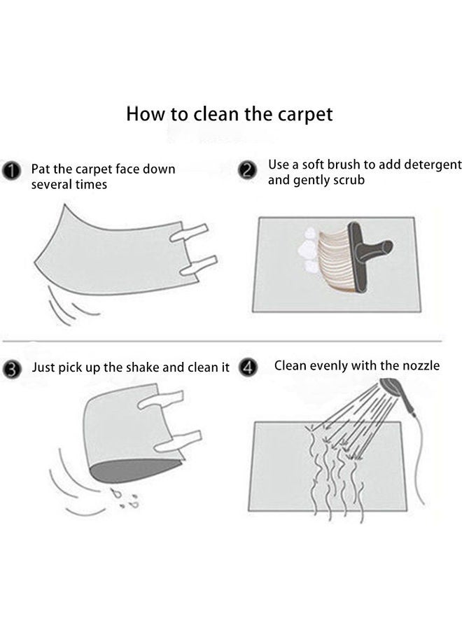 شاربدو سجادة مستطيلة فاخرة وعصرية وناعمة والملمس ومضادة للانزلاق وذات تصميم دافئ لتجديد ديكور غرفة المعيشة متعدد الألوان 160x230سم - Image 5