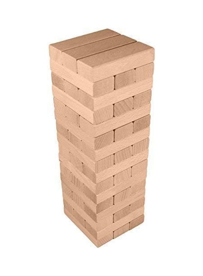 48-Piece Tumbling Tower Wood Block Stacking Game  - Image 3