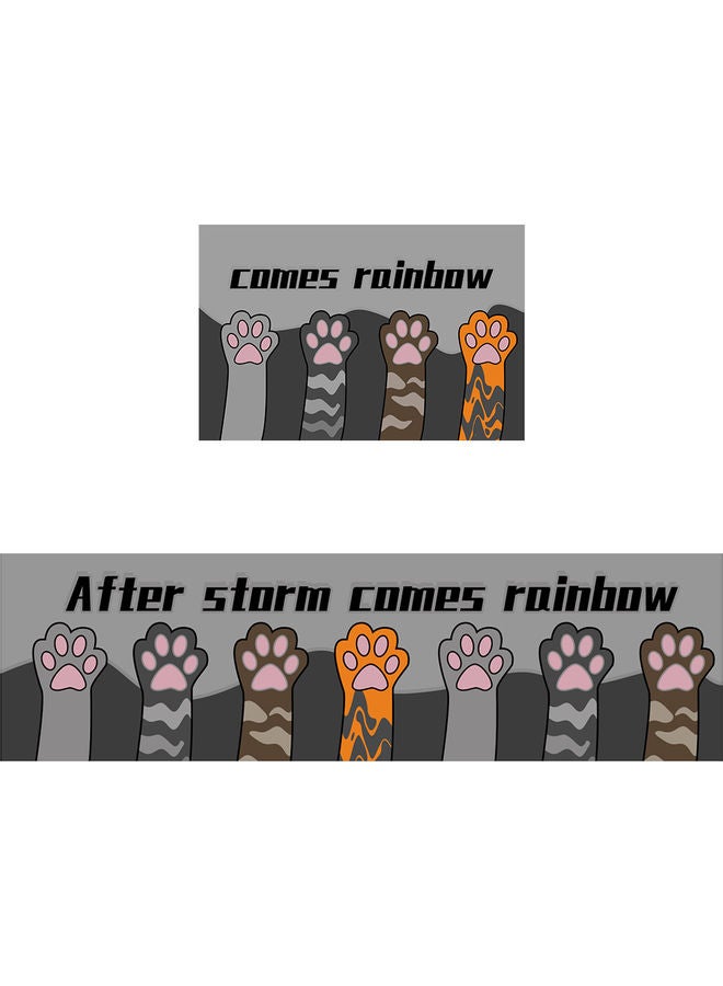 شاربدو مجموعة بسط لأرضية المطبخ من قطعتين متعدد الألوان - Image 4