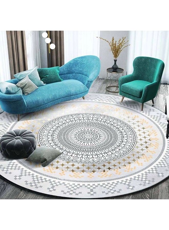 Sharpdo Decorative Antiskid Round Mat Multicolour 120x120cm  - Image 3
