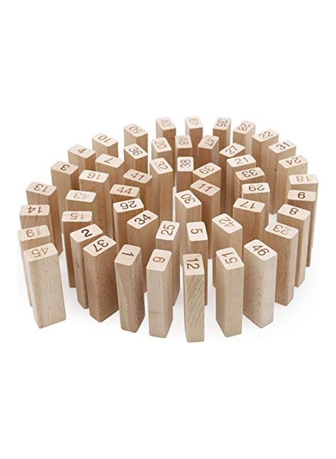BabyBaba Wooden Building Blocks Puzzle With Free Key Ring - Image 2