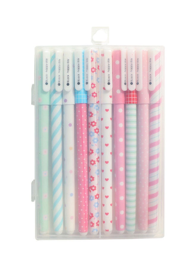 10-Piece Gel Pen Set For Writing Highlighter Neutral Pens Multicolor