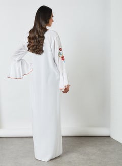 THE ARAB STUDIO Bell Sleeve Jalabiya White  - Image 3