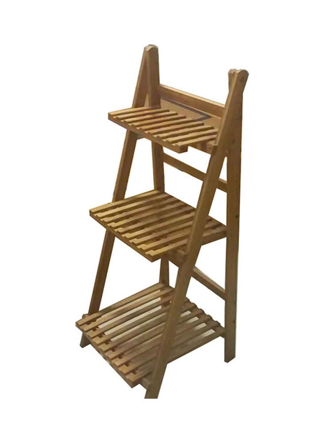 حامل زهور وأصيص نباتات بني - Image 1