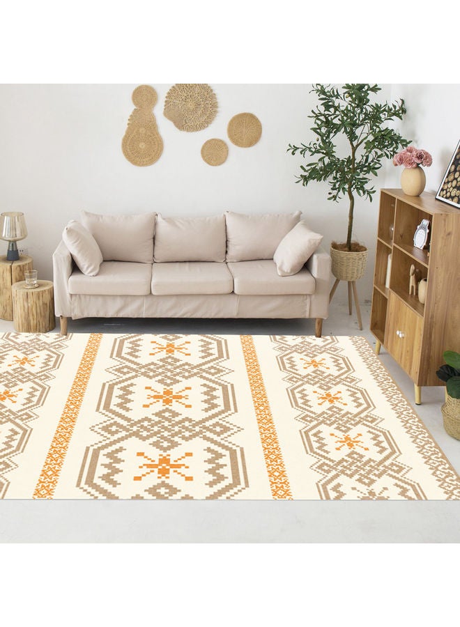 Sharpdo Interior Remodeling Warm Living Luxurious Modern Printed Rectangular Anti-Slip Carpet Fabric Multicolour 160x230cm - Image 3