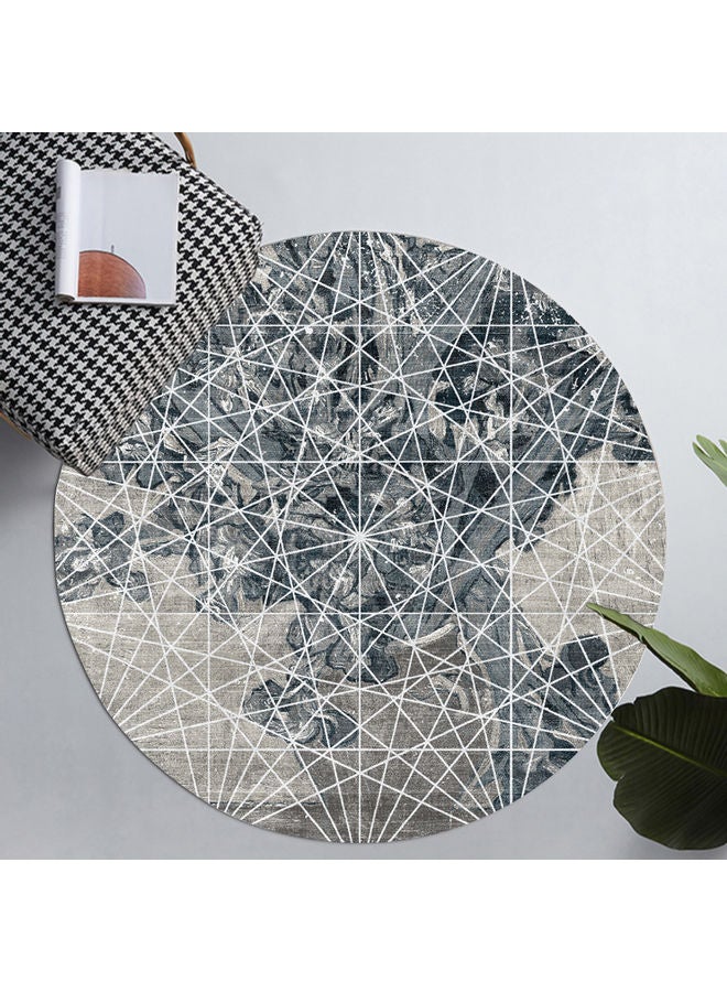 Sharpdo Decorative Antiskid Round Mat Multicolour 120x120cm - Image 3