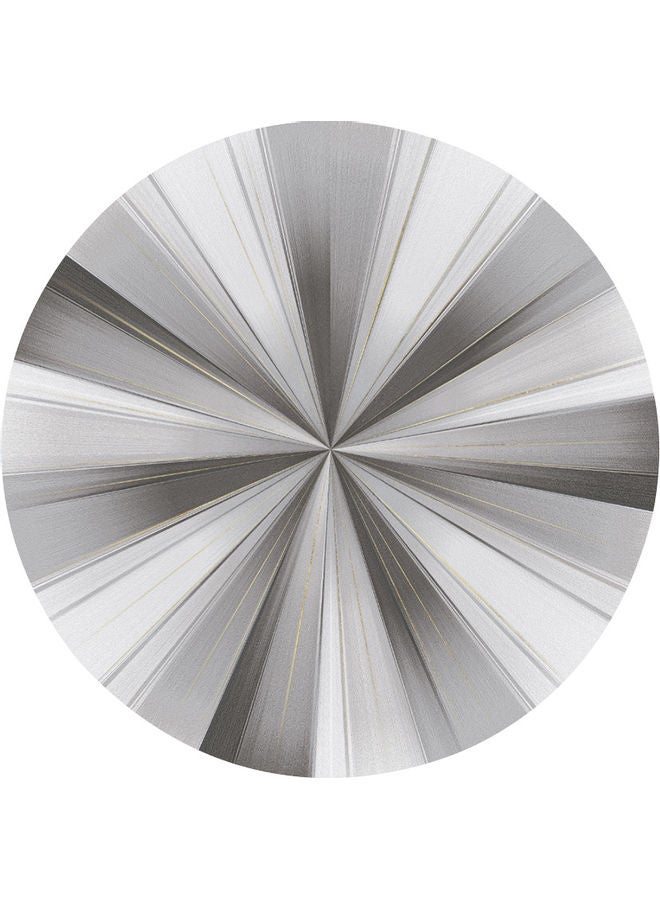 Sharpdo Decorative Antiskid Round Mat Grey/White 120cm - Image 1