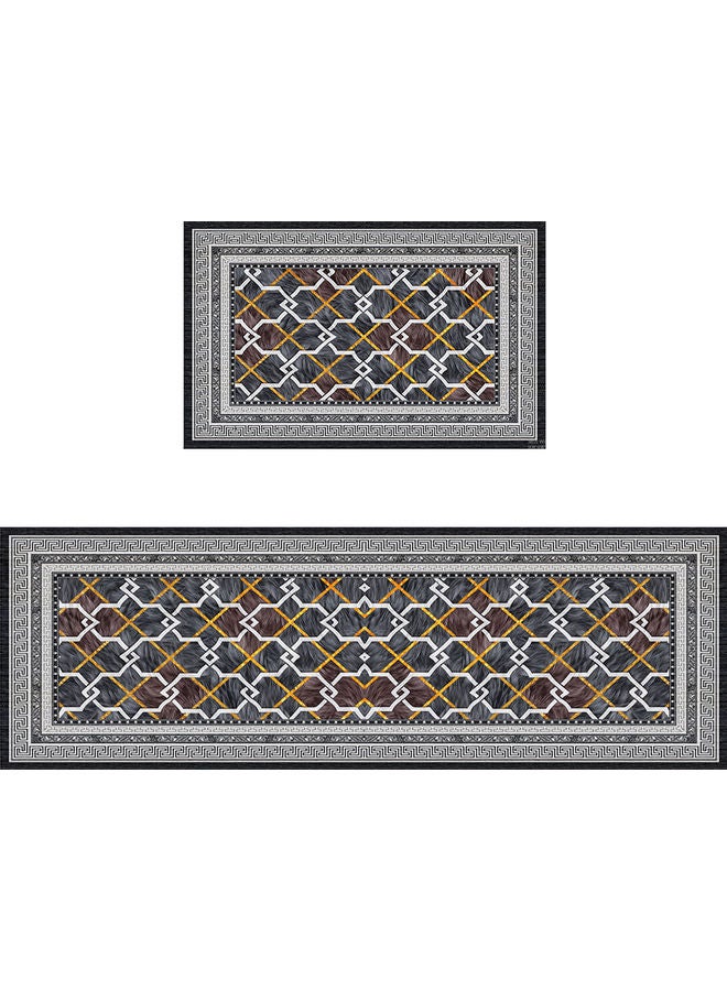 Sharpdo - 2-Piece Kitchen Floor Mat Multicolour - Image 1