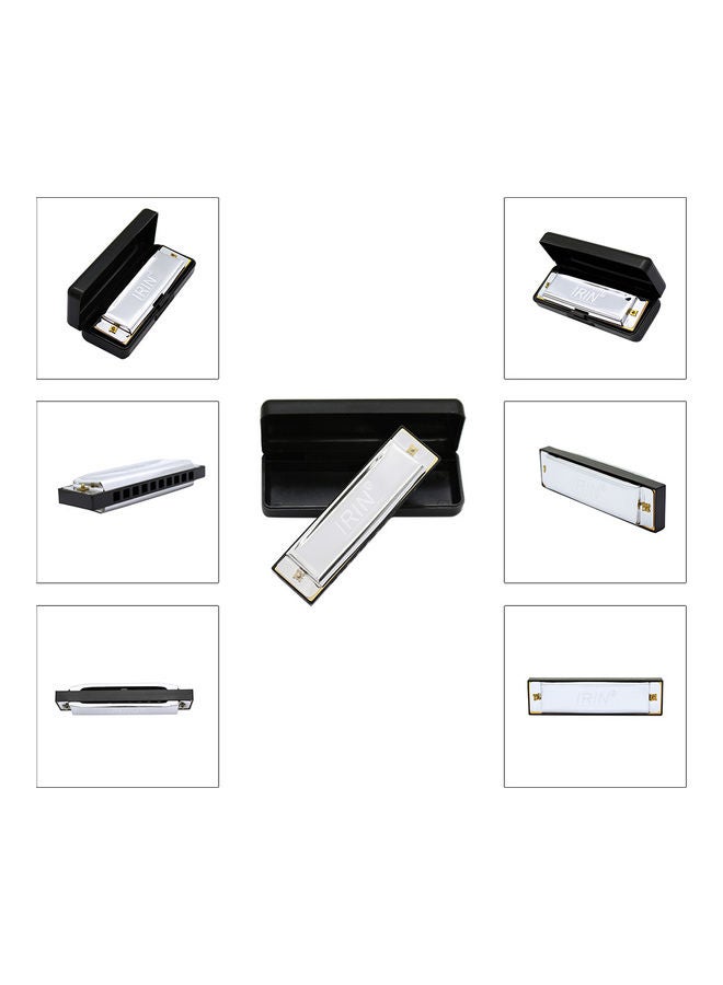 IRIN 10-Hole 20 Tone Diatonic Blues Harmonica with Case  - Image 3
