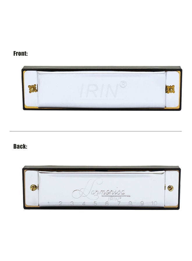 IRIN 10-Hole 20 Tone Diatonic Blues Harmonica with Case  - Image 5