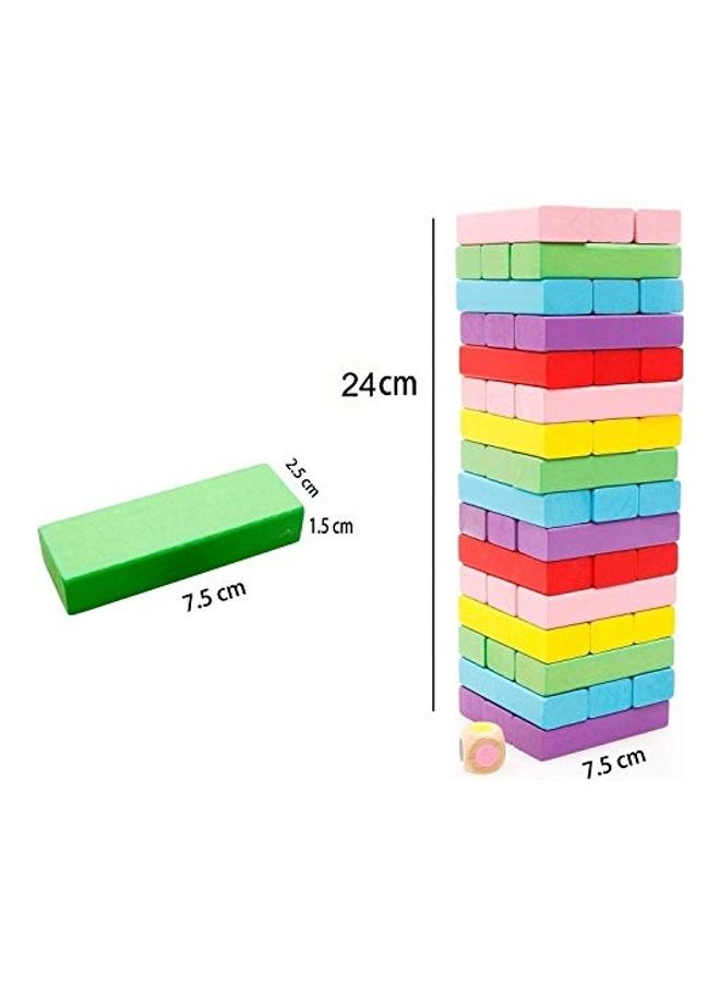Generic - 54-Piece Wooden Building Blocks Set - Image 1