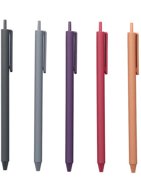 5-Piece Gel-Ink Pen Set Multicolour