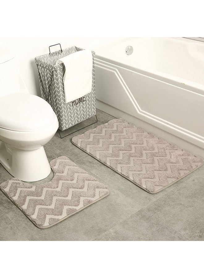 2-Piece Bathroom Bibulous Slippery Grey - Image 2