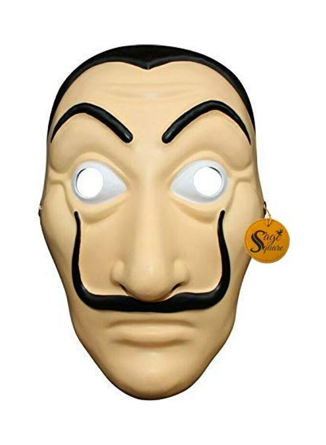 Sage Square 2-Piece Money Heist Salvador Dali Face Mask for Theme Party  - Image 2
