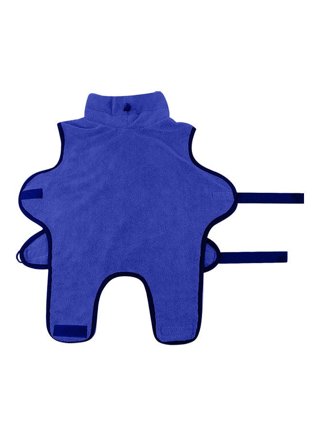 Dog Bathrobe Towel Blue - Image 1
